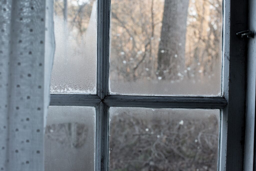 Condensation on an older window